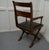 Late 19th Century Arts & Crafts X-Frame Mahogany Desk Chair, 1880s For Sale - Image 5 of 7
