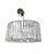Italian Crystal Prism Oval Chandelier Style of Venini For Sale
