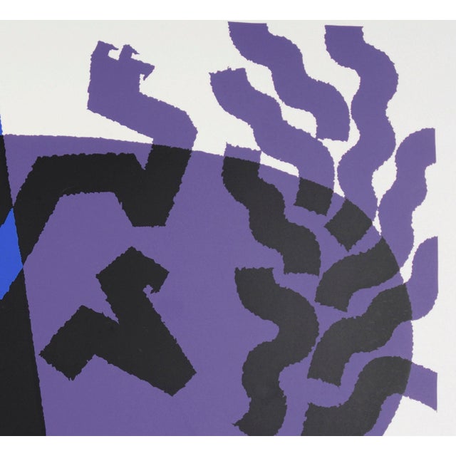 "Kitty Cat" - 1979 Abstract Expressionist Lithograph on Paper by Sidney Budnick For Sale - Image 4 of 8