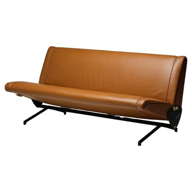 Sofa D70 in Cuoio Leather by Osvaldo Borsani for Tecno, 2006 For Sale - Image 13 of 13