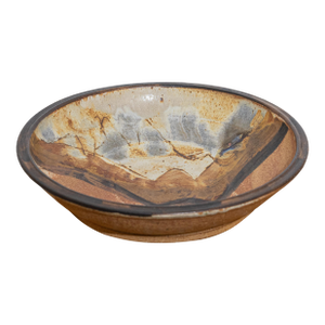 Vintage Large Signed Studio Pottery Centerpiece Bowl / Charger, Miller, 1979
