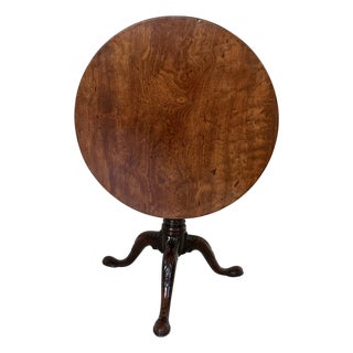 George II Mahogany Tilt-Top Tea Table, Circa 1750 For Sale