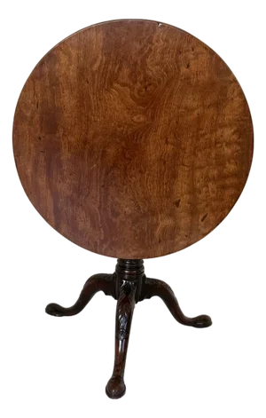 George II Mahogany Tilt-Top Tea Table, Circa 1750