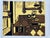 Fantastic post war modernist woodblock print featuring a still life of a chair and dressing table. Rather than using...