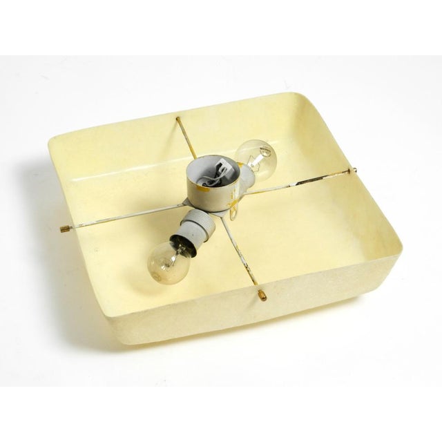 Mid-Century Modern Square Fiberglass Ceiling or Wall Lamp, 1950s For Sale - Image 14 of 18
