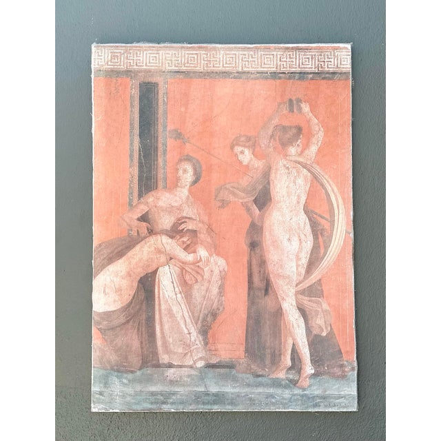 Vintage Original Greek Figural Oil on Canvas For Sale - Image 11 of 12