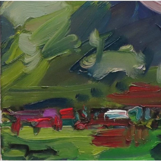 Modern Impressionist Two Hills Mountain Landscape Oil Painting By Jose Trujillo Chairish