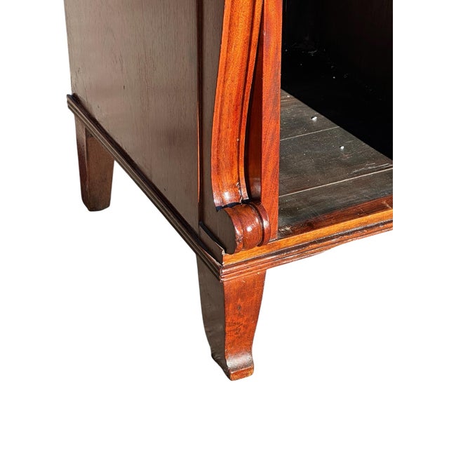 Antique Federal Mahogany Mid Atlantic Dining Server Zinc Lined Bottle Drawer For Sale - Image 10 of 12
