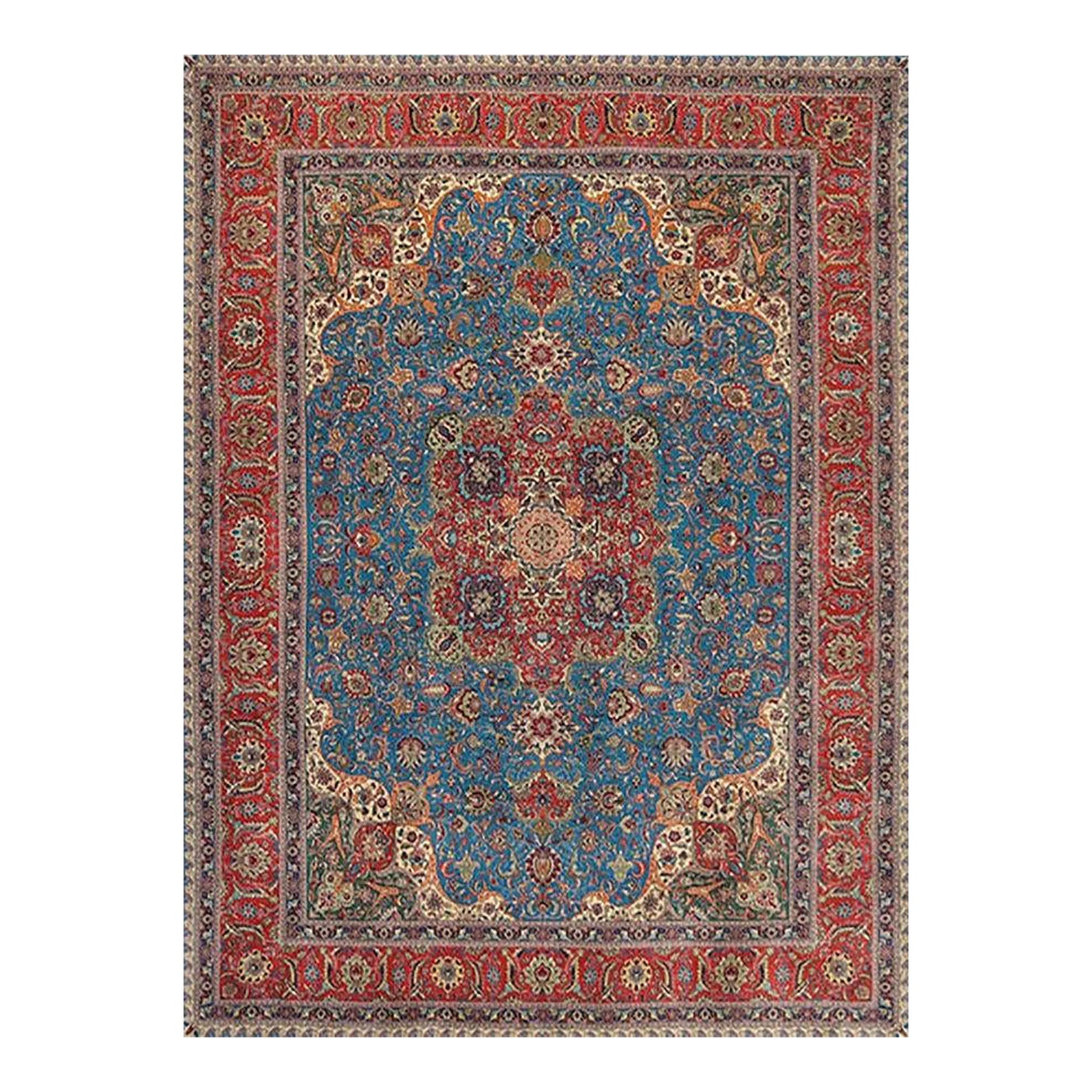 1960s Old Persian Tabriz Masterpiece Rug 10 X 13 | Chairish