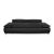 Leather Three-Seater Black Manual Function Sofa by Koinor Volare For Sale - Image 13 of 15