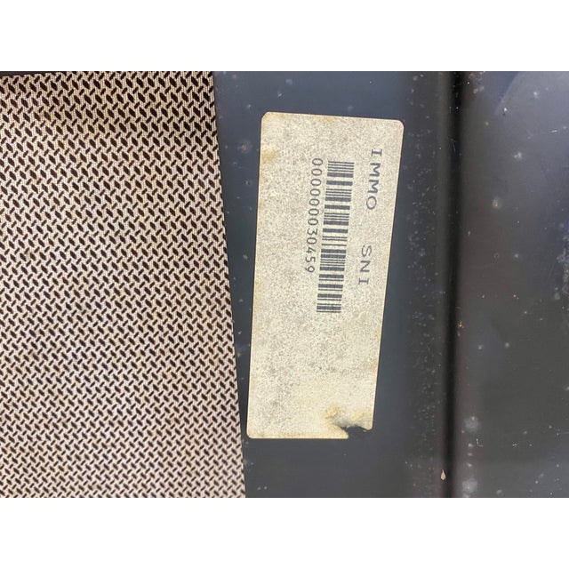 International Visitor Armchair in Leather Grey from Mobilier International For Sale - Image 16 of 17