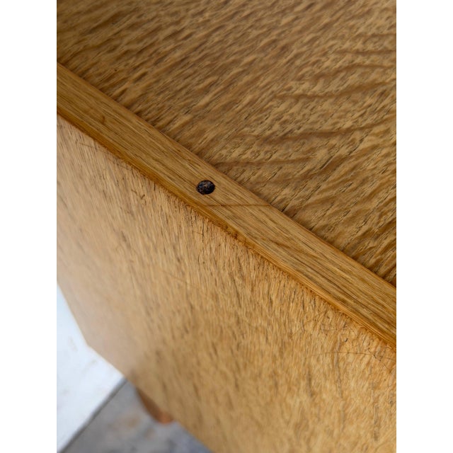 1960s Oak Small Storage Cabinet With Two Doors Danish Mid-Century Modern 1960s For Sale - Image 5 of 12