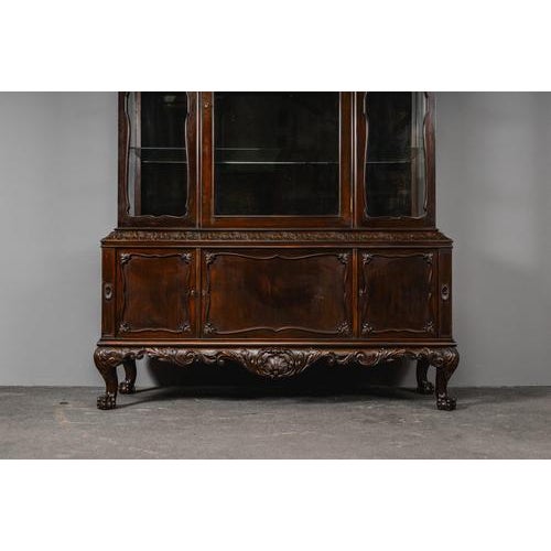 Art Nouveau Display Cabinet in Pine For Sale - Image 9 of 18