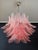 Italian Murano Six-Tier Felci Glass Chandelier with 36 Pink Glasses For Sale - Image 12 of 18