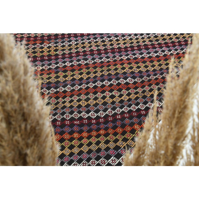 1970s Vintage Turkish Oushak Handmade Wool Cotton Brown Area Rug For Sale - Image 9 of 12