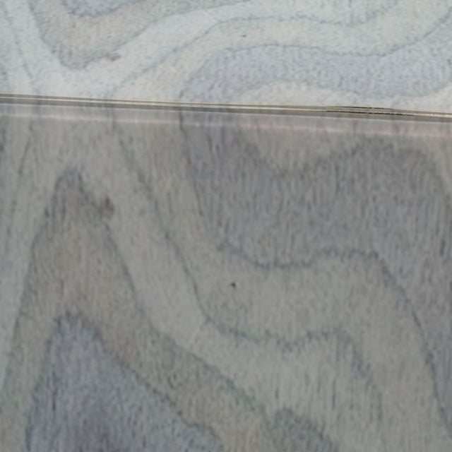Modern Peak Side Table, Pale Blue For Sale - Image 3 of 4