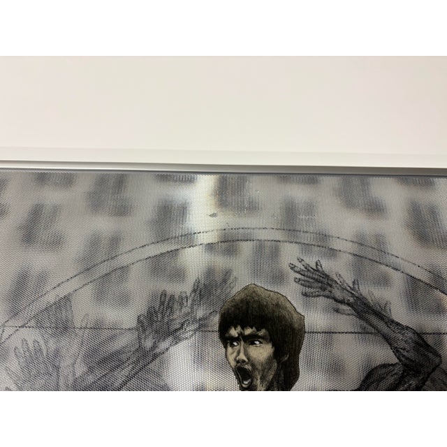 Keng Lau Signed and numbered 3/35 Pop Art Holographic 3D image of Bruce Lee For Sale - Image 9 of 10
