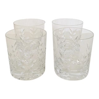 Late 20th Century Royal Brierley Cut Crystal Cocktail Glasses - Set of 4 For Sale