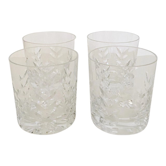 Late 20th Century Royal Brierley Cut Crystal Cocktail Glasses - Set of 4 For Sale