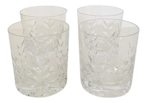 Late 20th Century Royal Brierley Cut Crystal Cocktail Glasses - Set of 4