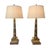 Hollywood Regency 1990s Top Brass Neoclassical Solid Brass Column Table Lamps - a Pair For Sale - Image 3 of 13