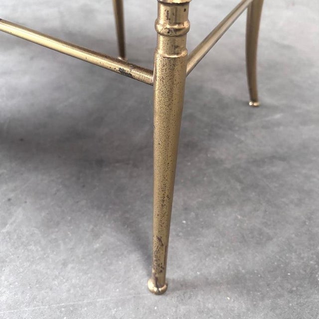 Metal Italian Brass Dining Chair by Chiavari, 1970s For Sale - Image 7 of 11