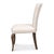 Art Deco Louis XV Dining Chairs in Cream with Dark Brown Legs, Sets of 2 For Sale - Image 3 of 12