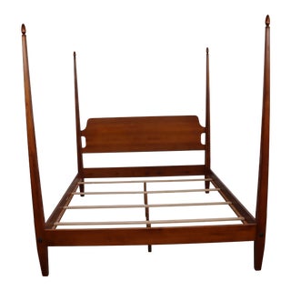 Ethan Allen Country Colors Maple King Size Poster Bed For Sale