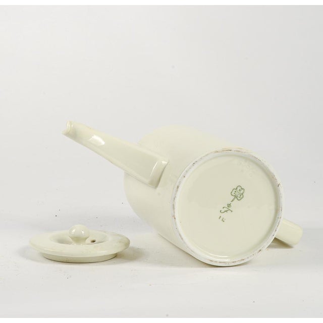 White Teapot in Matt White Ceramic from U.S.S. F, 1950s For Sale - Image 8 of 10