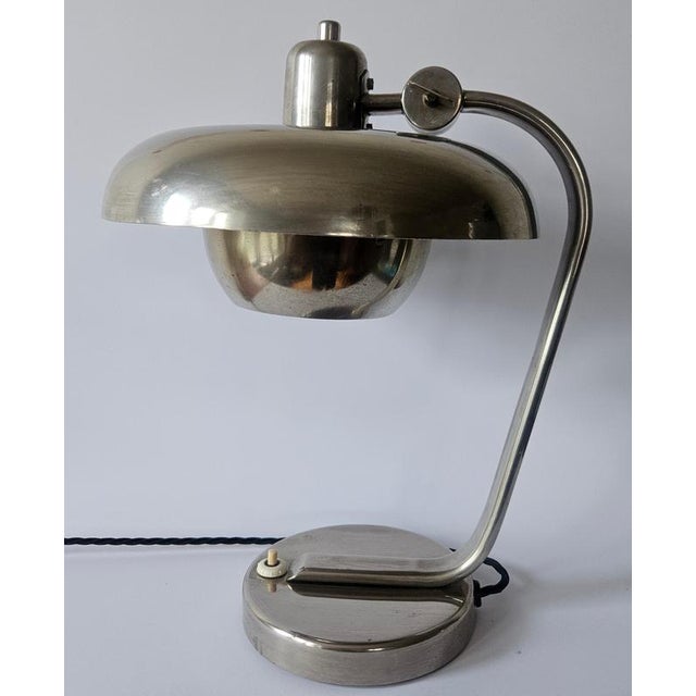Glass Functionalism Art Deco Bauhaus Chrome Table Lamp by Franta Anyz, 1930s For Sale - Image 7 of 18