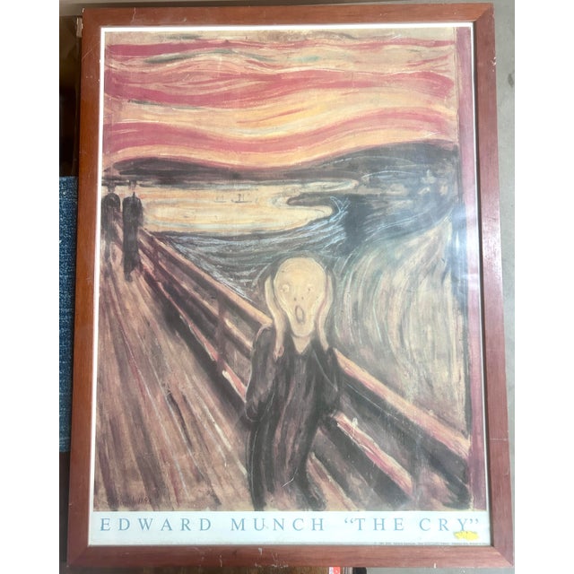 Original Framed Poster Edward Munch “The Cry” For Sale In Denver - Image 6 of 9
