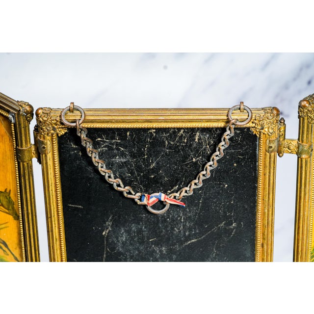 Folding Celluloid Horse Racing Jockey Antique Victorian Dresser Top Mirror For Sale - Image 17 of 18