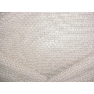 Liaigre 1209 Metis Ecru Beige Textured Basketweave Upholstery Fabric - 1-3/4 Yards For Sale