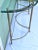 1960s Brass & Glass Demi Lune Console Table – Hollywood Regency For Sale - Image 9 of 10