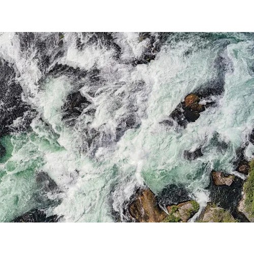 Bernhard Lang, av_rhine_falls_009: Aerial View, Limited Edition Photograph For Sale