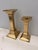 20th Century MCM Polished Brass Candle Holders - A Pair For Sale In Miami - Image 6 of 10