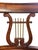 Coffee Empire Style Mahogany Lyre Back Armchair With Scroll Arms For Sale - Image 8 of 9