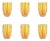 Zafferano Gessato Tumbler in Orange - Set of 6 For Sale