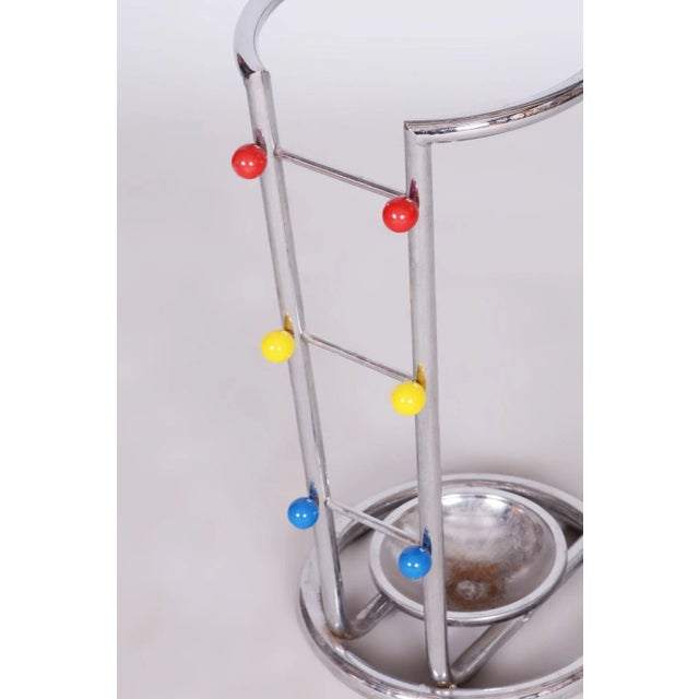 1950s Bauhaus Umbrella Stand in Chrome-Plated Steel, Germany, 1950s For Sale - Image 5 of 9