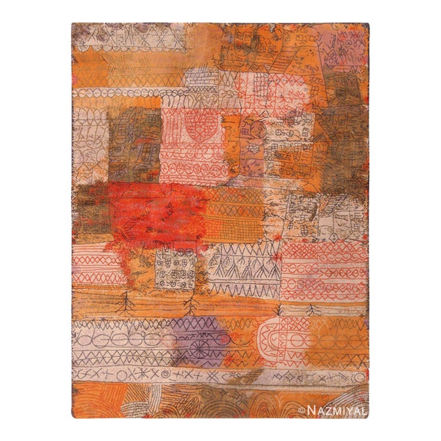 Nazmiyal Collection Vintage "Florentinische Villenviertel" Art Rug by Paul Klee for Ege For Sale
