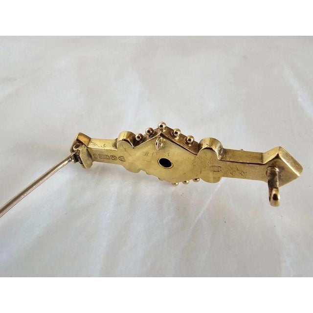 15ct Gold & Cut Diamond Brooch from R. Nevill, Chester, 1903 For Sale - Image 3 of 3