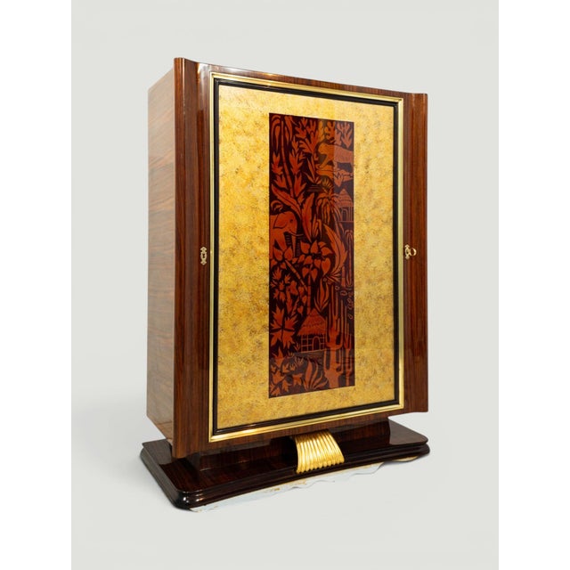 Mid-Century Italian Revolving Cabinet Bar by Vittorio Dassi, 1950s For Sale - Image 13 of 18