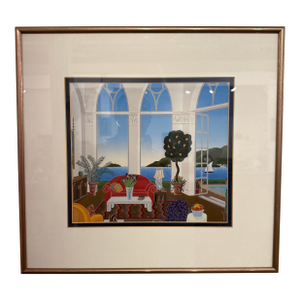 Select One Thomas McKnight Red Clock or Red Couch Print Framed