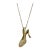 Estate Diamond Heel Necklace in Yellow Gold – ~0.90ctw, 18in, Pre-Loved For Sale