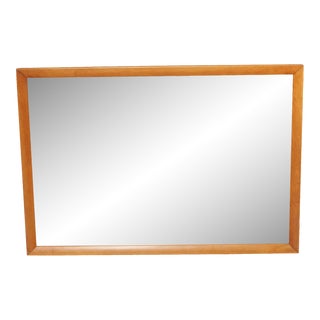 Mid Century Modern Rectangular Frame Wall Mirror For Sale