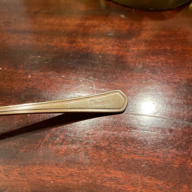 Antique Silverplate cocktail fork by loubat’s Dixie from the historic Roosevelt Hotel in New Orleans