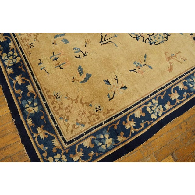 Beige Late 19th Century Chinese Peking Carpet For Sale - Image 8 of 11