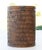 Rustic Tropical Tiki Style Oval Dark Brown Wicker Knitting Sewing Basket With Hinged Lid For Sale - Image 3 of 13