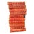 Antique Set of Ten (10) Modern Eloquence Books Red Leather Decorative Book Stack 1900 For Sale