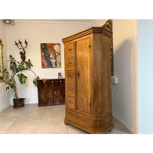 Farmhouse Bread Cabinet in Wood For Sale - Image 9 of 18